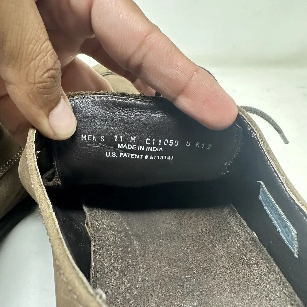 Cole Haan Mens Size 11 M NikeAir Brown Suede Leather Dress Shoe C11050